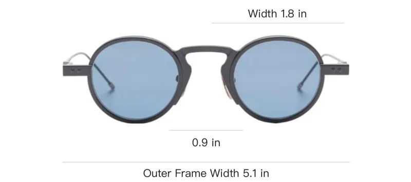 THOM BROWNE Round frame Sunglasses-2