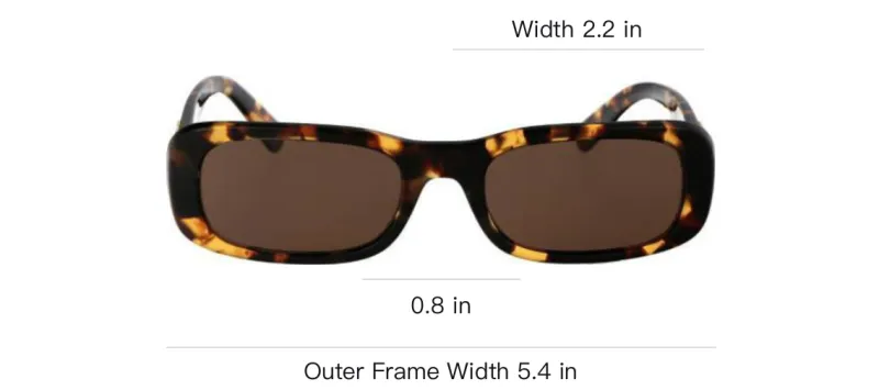 MIU MIU Acetate Irregular Shape Sunglasses Women's Tortoiseshell-2