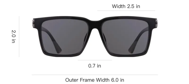 CDG Play Plate Frame Metal Square Sunglasses Men's Black-3
