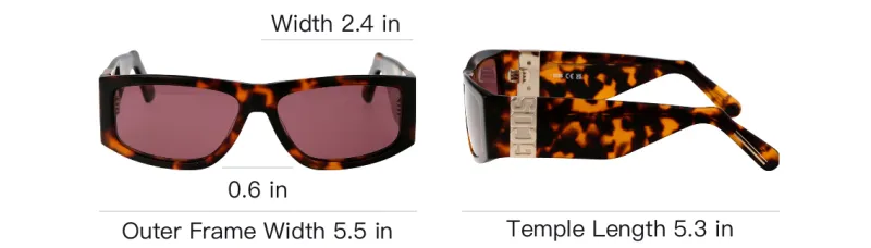 GCDS Rectangular Frame Sunglasses-4