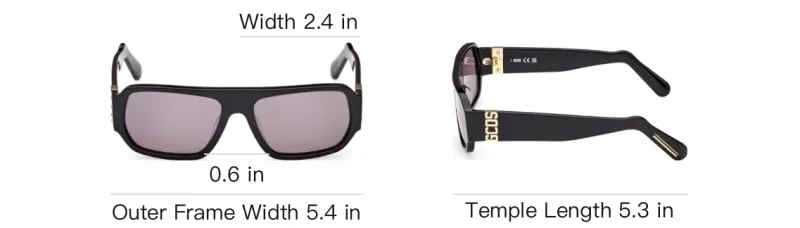 GCDS Geometric frame Sunglasses-3