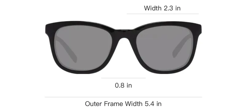 ESPRIT Plastic Polycarbonate Resin Square Sunglasses Men's Black-2