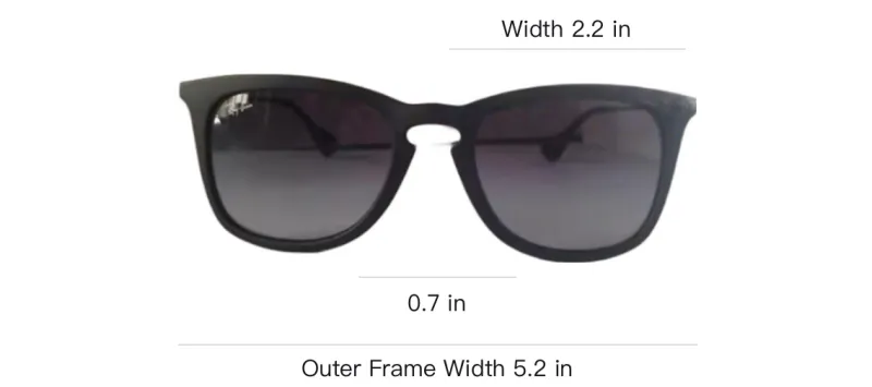 RayBan Subject To Official Website Butterfly Sunglasses Unisex Black-3