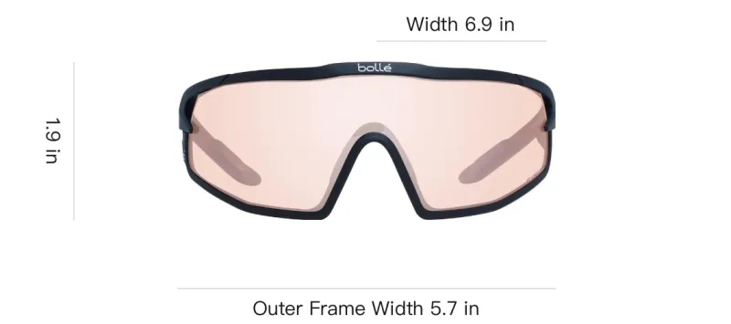 BOLLE Plastic Irregular Shape Sunglasses Unisex Black-3