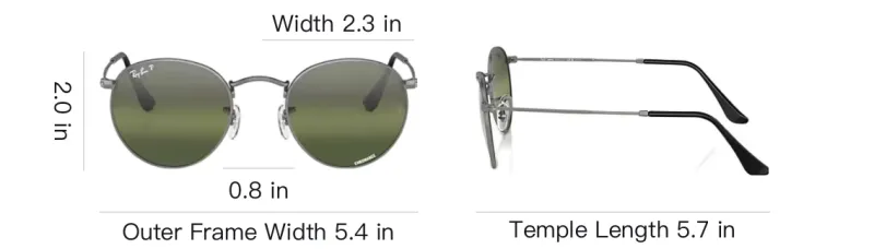 RayBan Round Metal Chromance Round frame Sunglasses-4