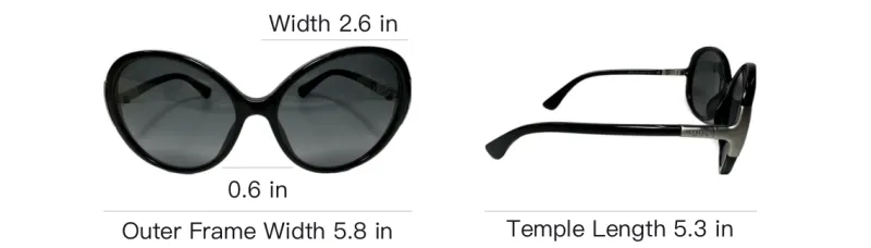 TOD'S Oval Sunglasses Men's Black-3