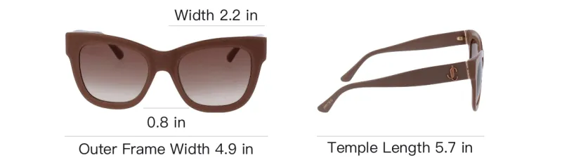Jimmy Choo Acetate Cat Eye Sunglasses Women's Brown-4