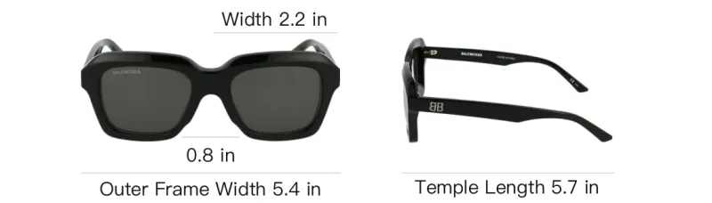 Balenciaga Square Rectangle Sunglasses-3