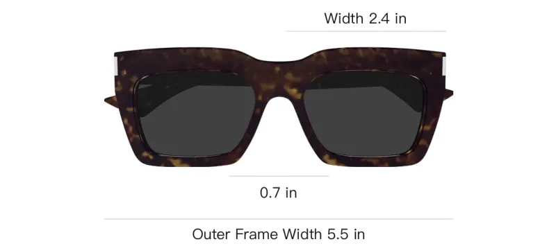 SAINT LAURENT Square frame Sunglasses-2