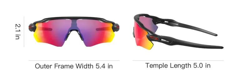 Oakley Radar Ev Path Wraparound Mirrored Sunglasses-2