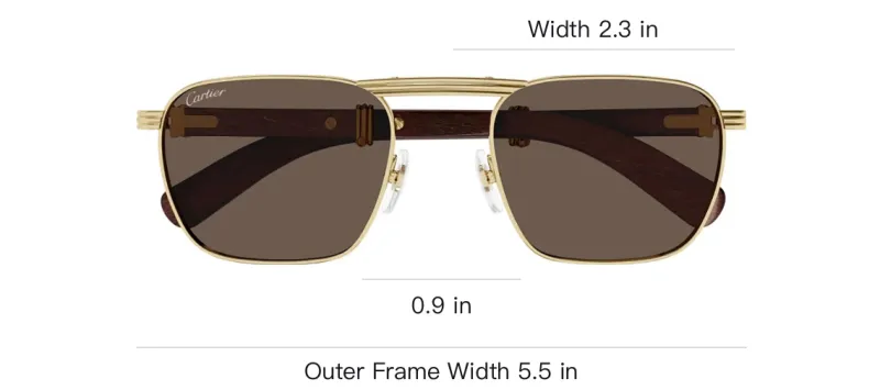 Cartier Eyewear Pilot-Frame Sunglasses-3