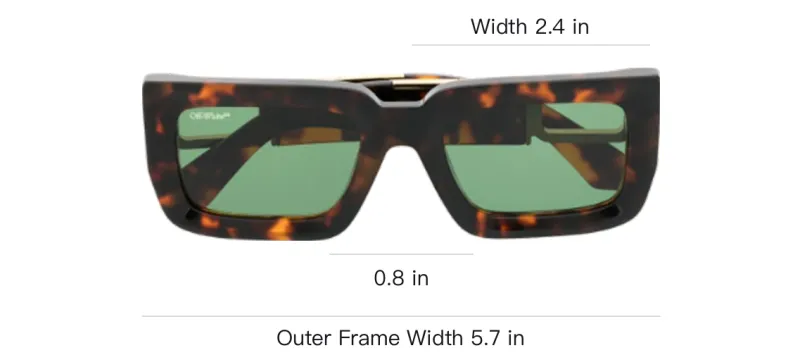 OFF WHITE Boston Rectangular Frame Sunglasses-2