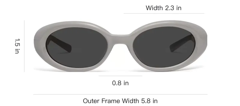 GENTLE MONSTER Oval Sunglasses Women's Gray-3