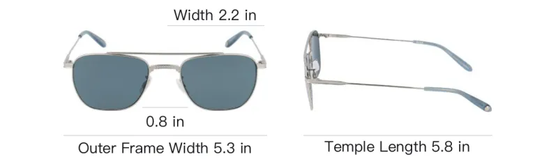 GARRETT LEIGHT Square Pilot Sunglasses-3