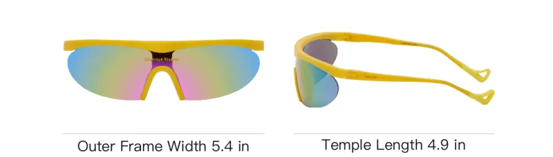 District Vision Titanium Polyacrylonitrile Irregular Shape Sunglasses Women's Yellow-3