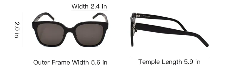 SAINT LAURENT Square Frame Sunglasses-3