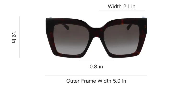 Jimmy Choo Acetate Plastic Square Sunglasses Women's Brown-4