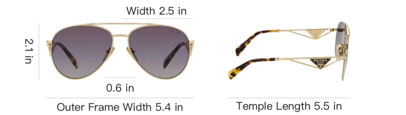 PRADA Eyewear Aviator frame Sunglasses-3