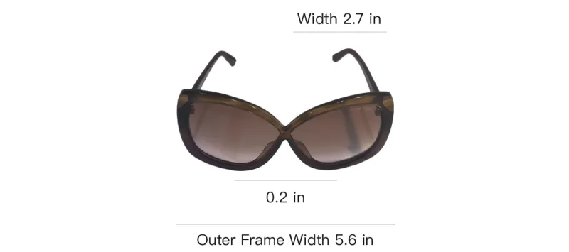 TOM FORD Metal Acetate Butterfly Sunglasses Women's Brown-5