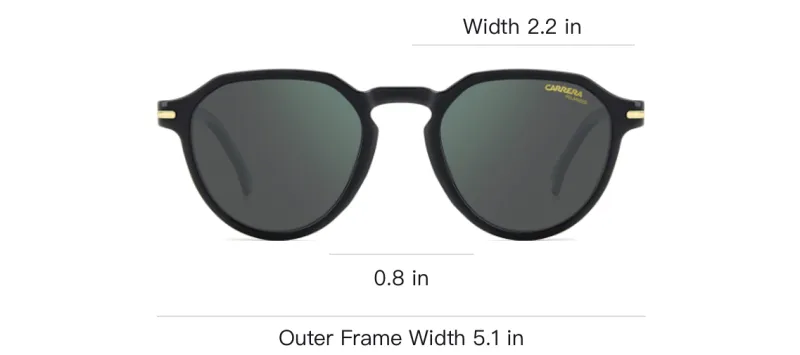 CARRERA Acetate Butterfly Sunglasses Men's Black-3