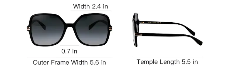 MARC JACOBS Square Frame Sunglasses-4
