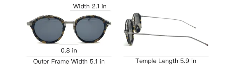 THOM BROWNE Round Frame Sunglasses-3