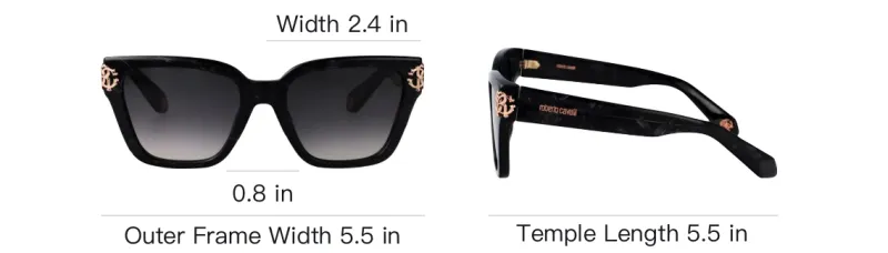 Roberto Cavalli Logo plaque Sunglasses-4