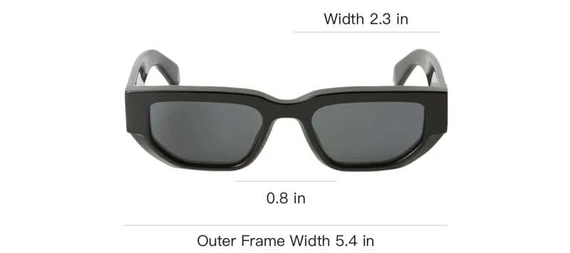 OFF WHITE Greeley Rectangle frame Sunglasses-3