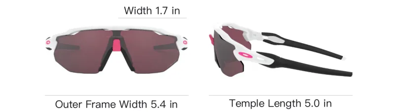 Oakley Plastic Irregular Shape Sunglasses Men's White-3