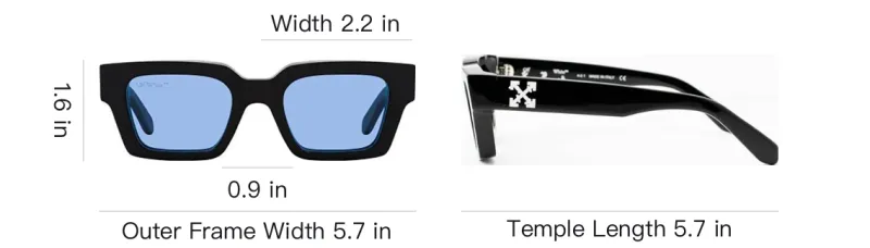 OFF WHITE Virgil Arrows Acetate Square Sunglasses-3