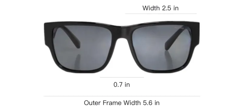 VERSACE Polarised Square Sunglasses-3
