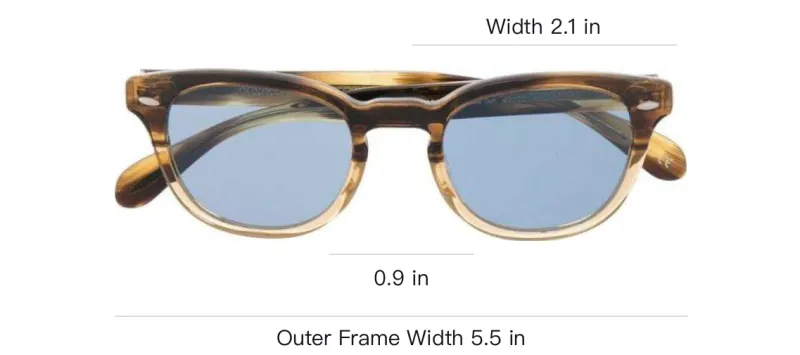 Oliver Peoples Sheldrake Round Frame Sunglasses-3