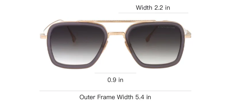 DITA Flight 006 Aviator Frame Sunglasses-3