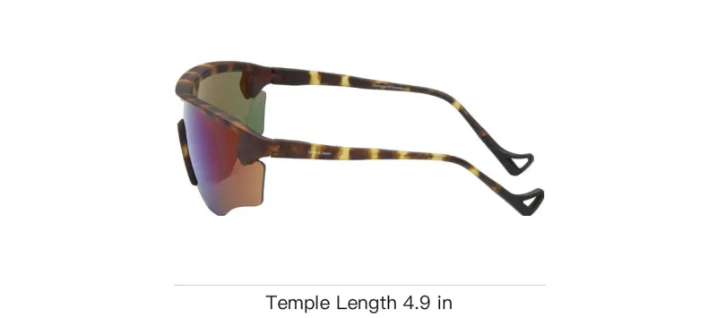 District Vision Nylon Titanium Irregular Shape Sunglasses Men's Tortoiseshell-3
