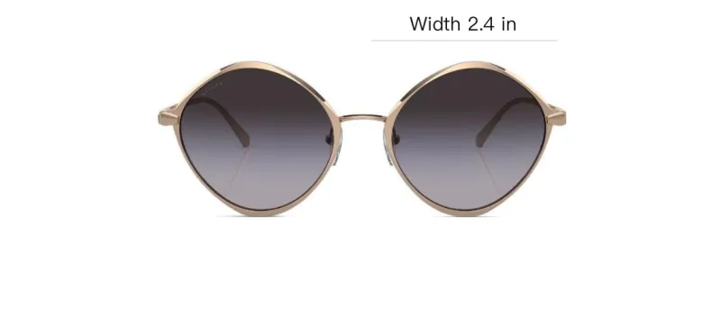 BVLGARI Round frame Engraved logo Sunglasses-3