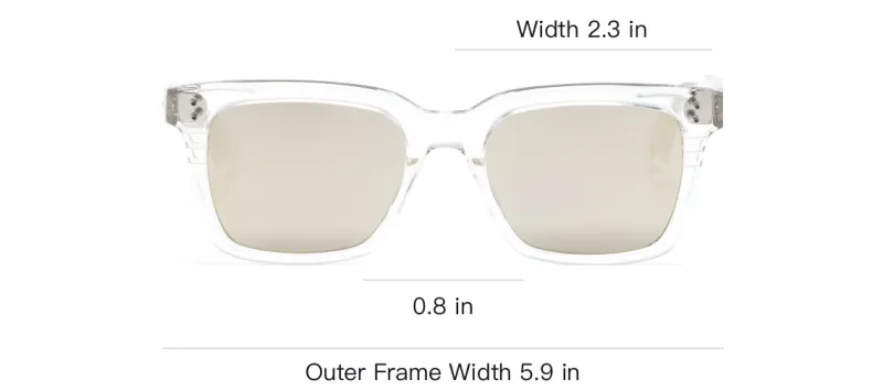 DITA Sequoia Square frame Mirrored Sunglasses-2