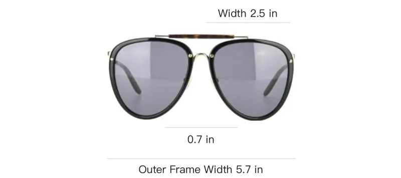 GUCCI Acetate Gold-Plated Metal Aviator Sunglasses Unisex Black-3