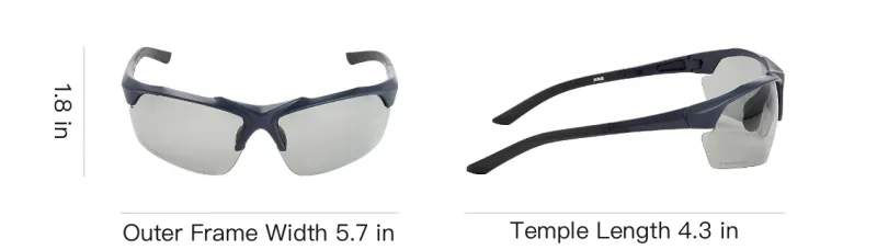 PRINCE Irregular Shape Sunglasses Unisex Black-3