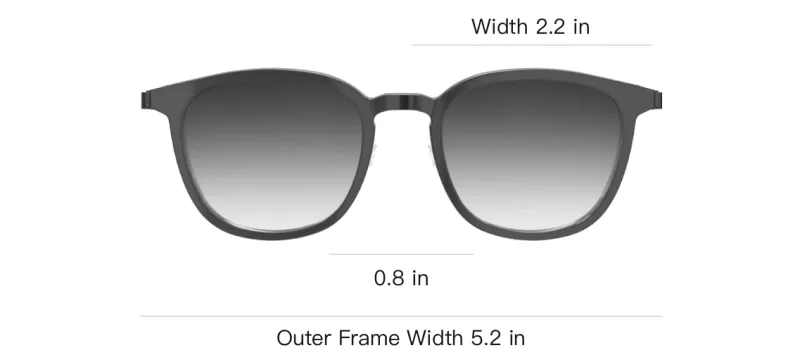 LINDBERG Irregular Shape Sunglasses Unisex Black-2