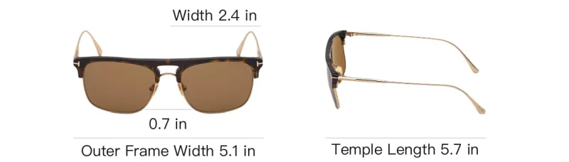 TOM FORD Dunning Rectangle frame Sunglasses-3