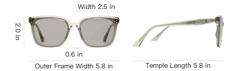 GENTLE MONSTER Transparent rectangle frame Sunglasses-3