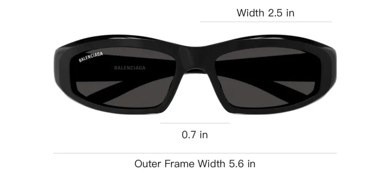 Balenciaga Rectangle Frame Sunglasses-2