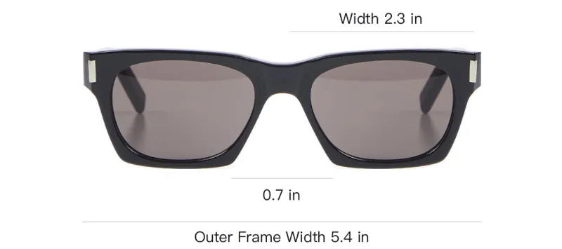 SAINT LAURENT Sl 402 Rectangular Frame Sunglasses-3