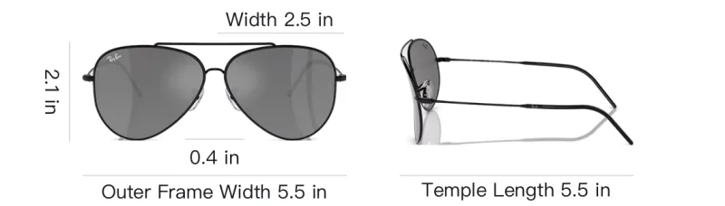 RayBan Aviator Frame Sunglasses-3
