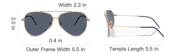 RayBan Aviator Reverse Pilot frame Sunglasses-3