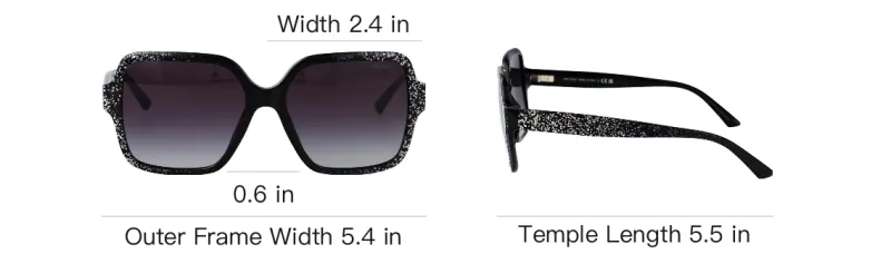 Jimmy Choo Acetate Square Sunglasses Unisex Black-3