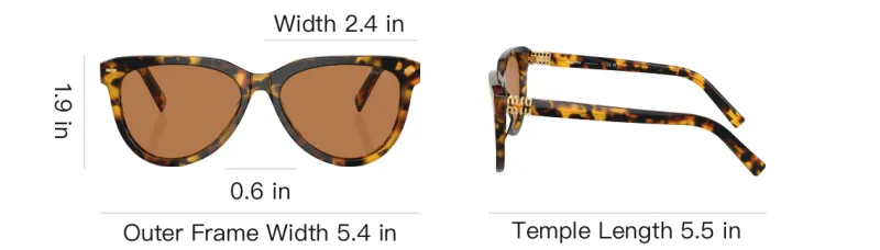 MIU MIU Tortoiseshell effect Round Sunglasses-5