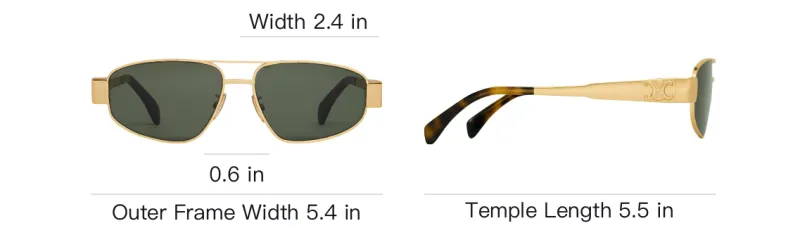 CELINE Eyewear Aviator Sunglasses-5