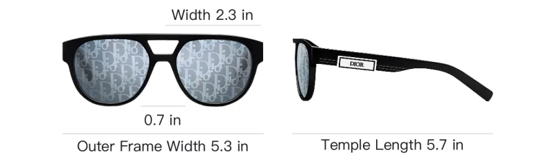 DIOR DIORB23 R1L Pantos Oblique Sunglasses-3