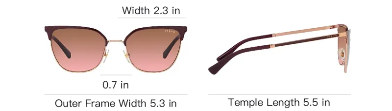 VOGUE Sunglasses Women's Brown-3